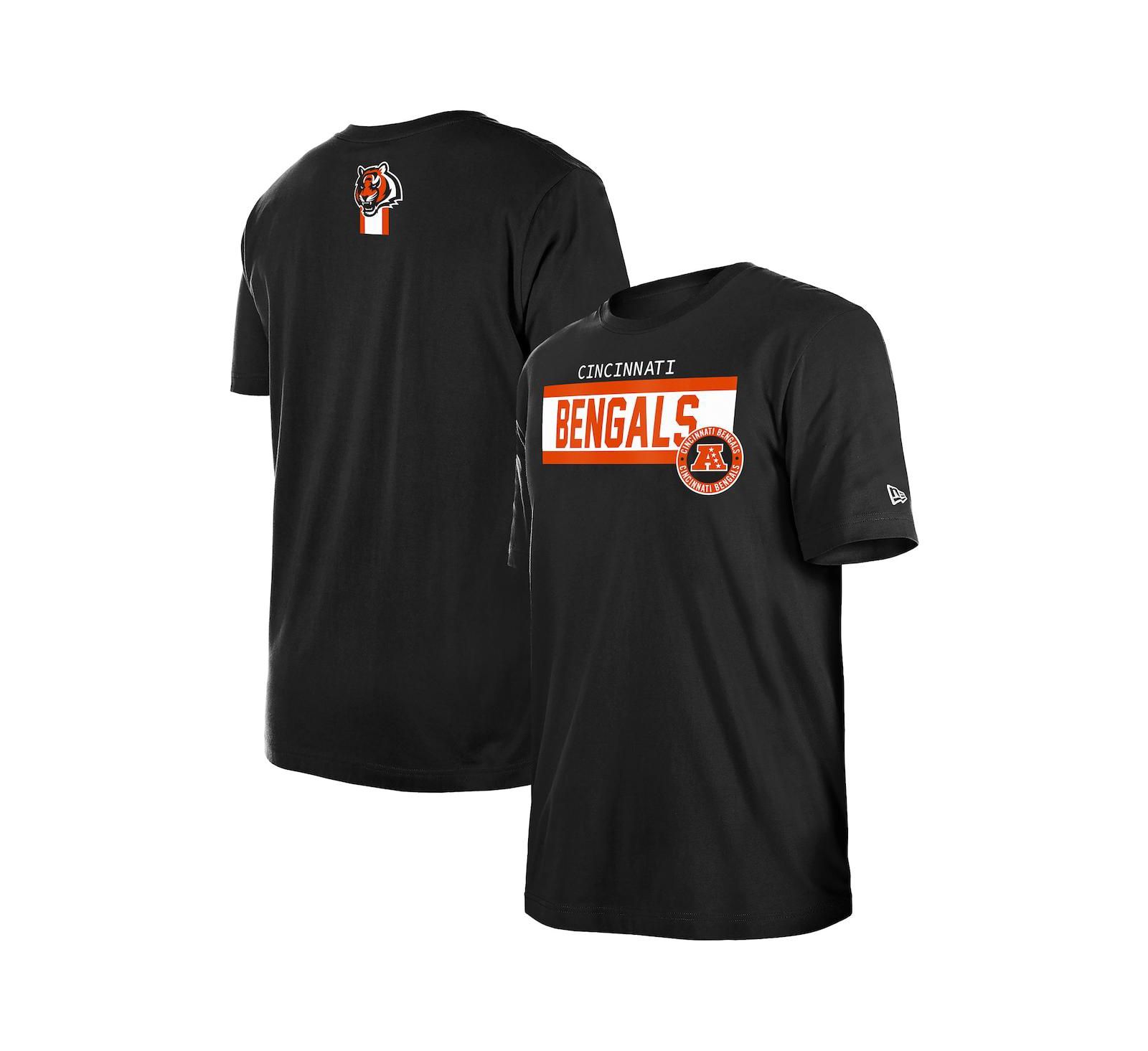 Мужская футболка New Era Black Cincinnati Bengals 3rd Down High Density Print