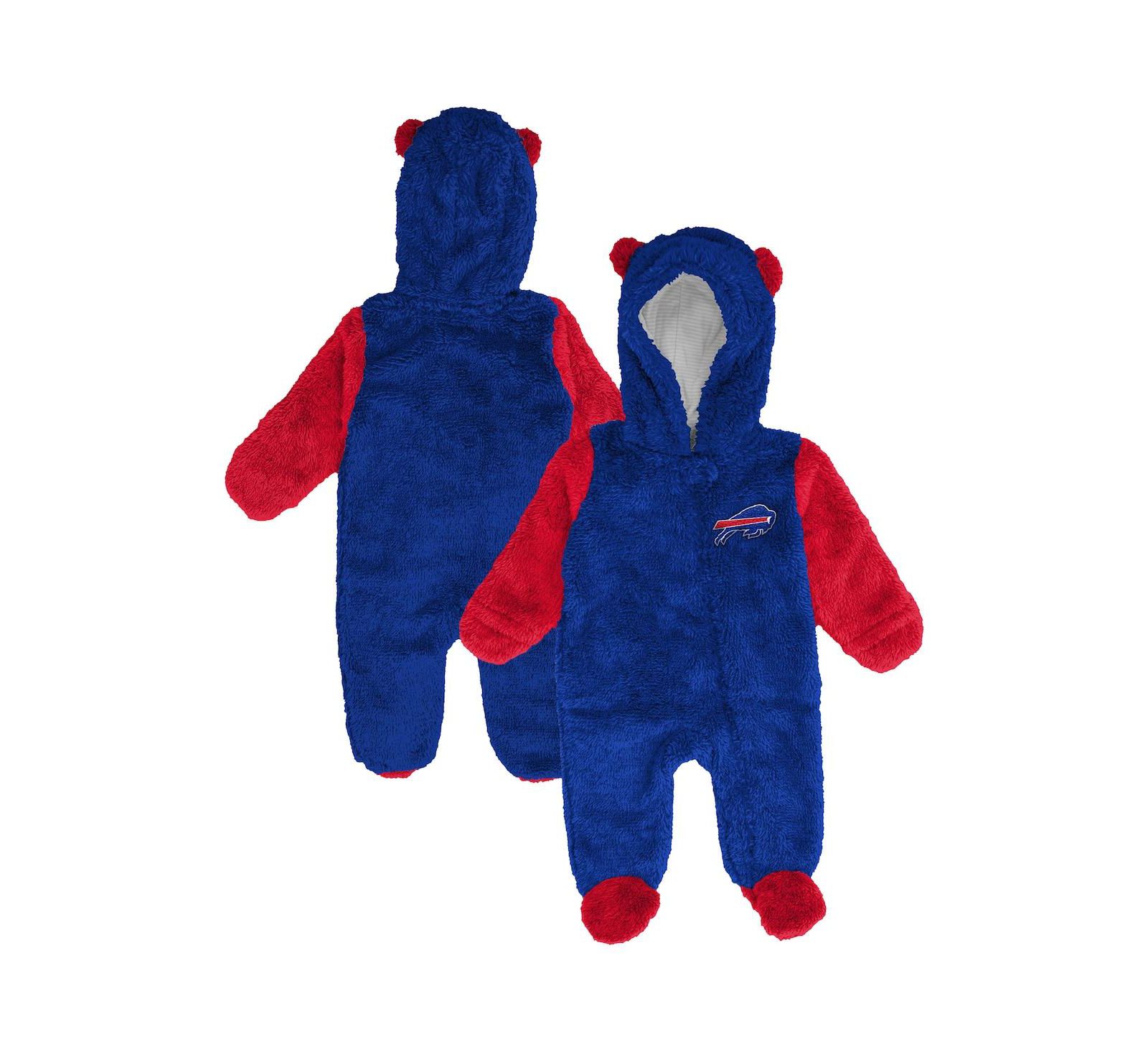 Детский комбинезон Outerstuff Royal Buffalo Bills Stay Napping Fleece Full-Zip Sleeper для мальчиков и девочек
