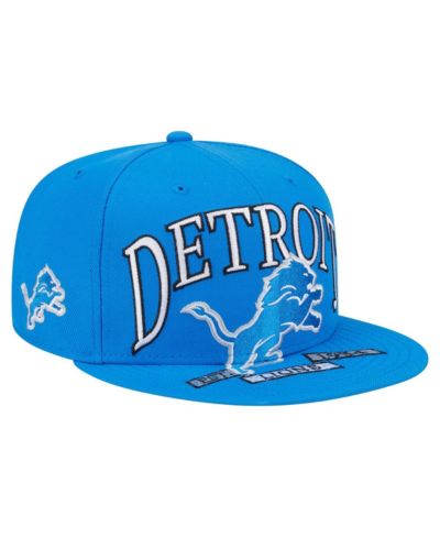 Мужская кепка New Era Blue Detroit Lions Oversized 59FIFTY Fitted