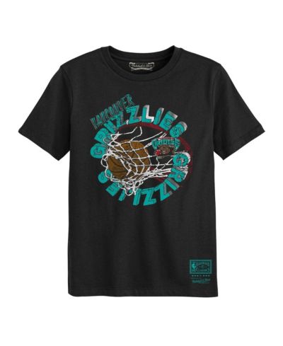Mitchell & Ness Preschool Black Vancouver Grizzlies Hardwood Classics in the Net T-Shirt