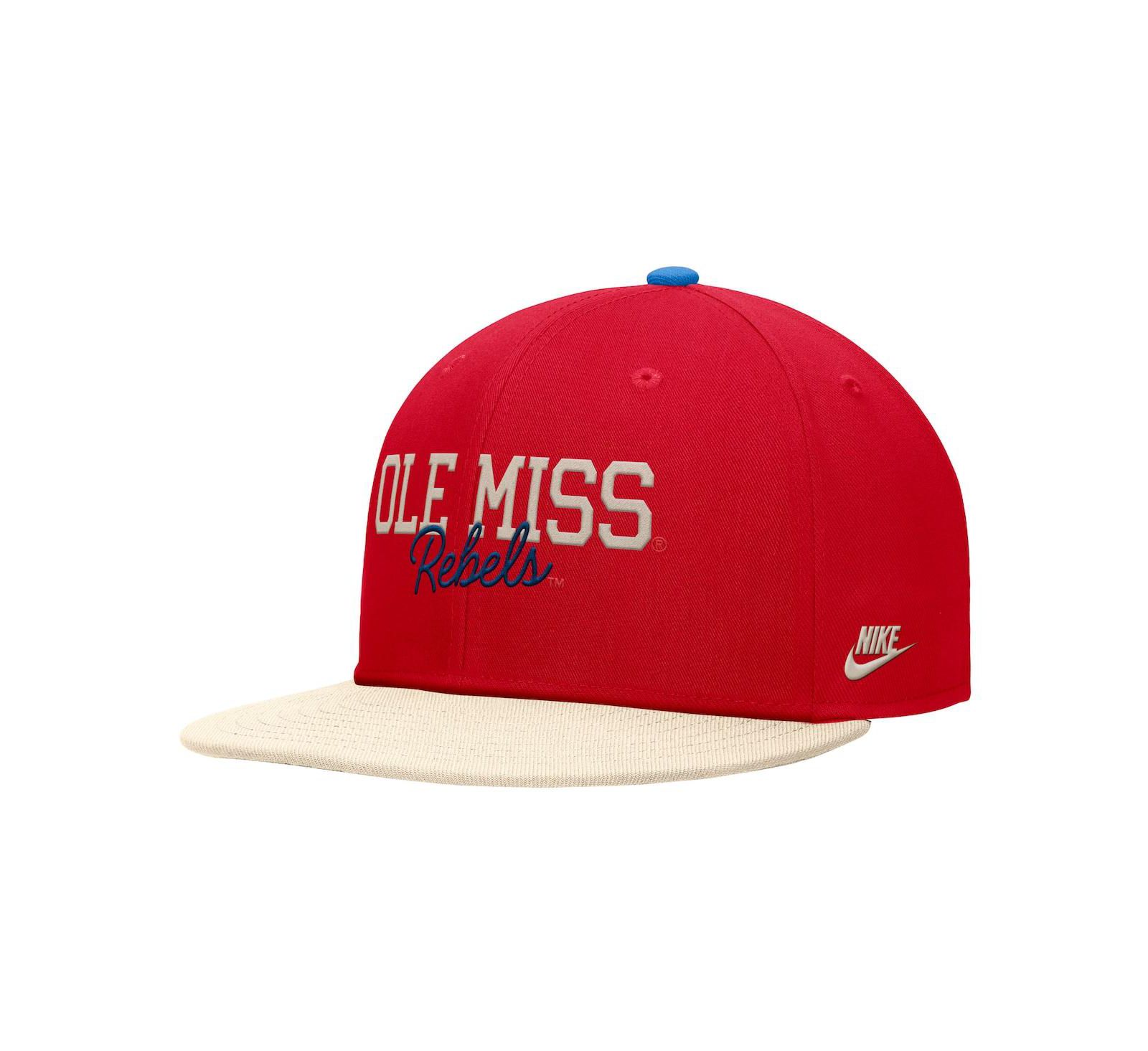 Nike Мужская красная кепка Ole Miss Rebels Script Pro Dri-FIT Snapback