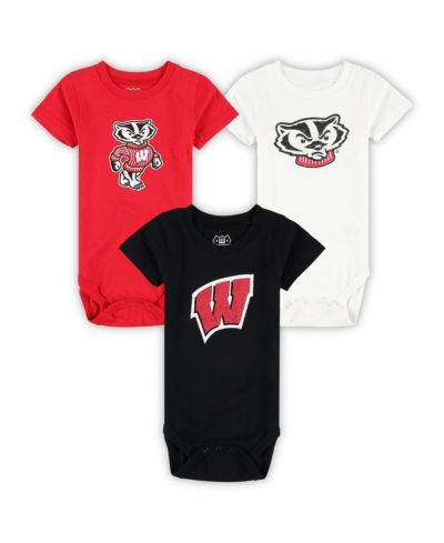 Wes & Willy Набор боди 3-Pack Wisconsin Badgers для детей