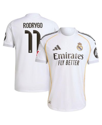 adidas Мужская джерси Real Madrid 2025/26 Home Authentic White Rodrygo