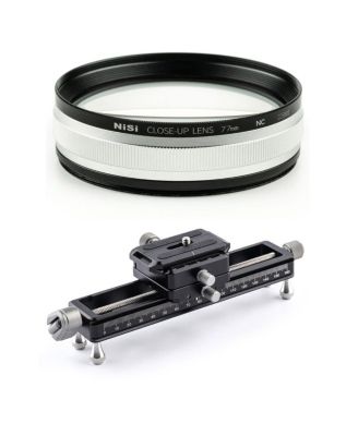 NiSi Close Up Lens Kit NC 77mm w/67  72mm Adapters with Macro Focus Rail