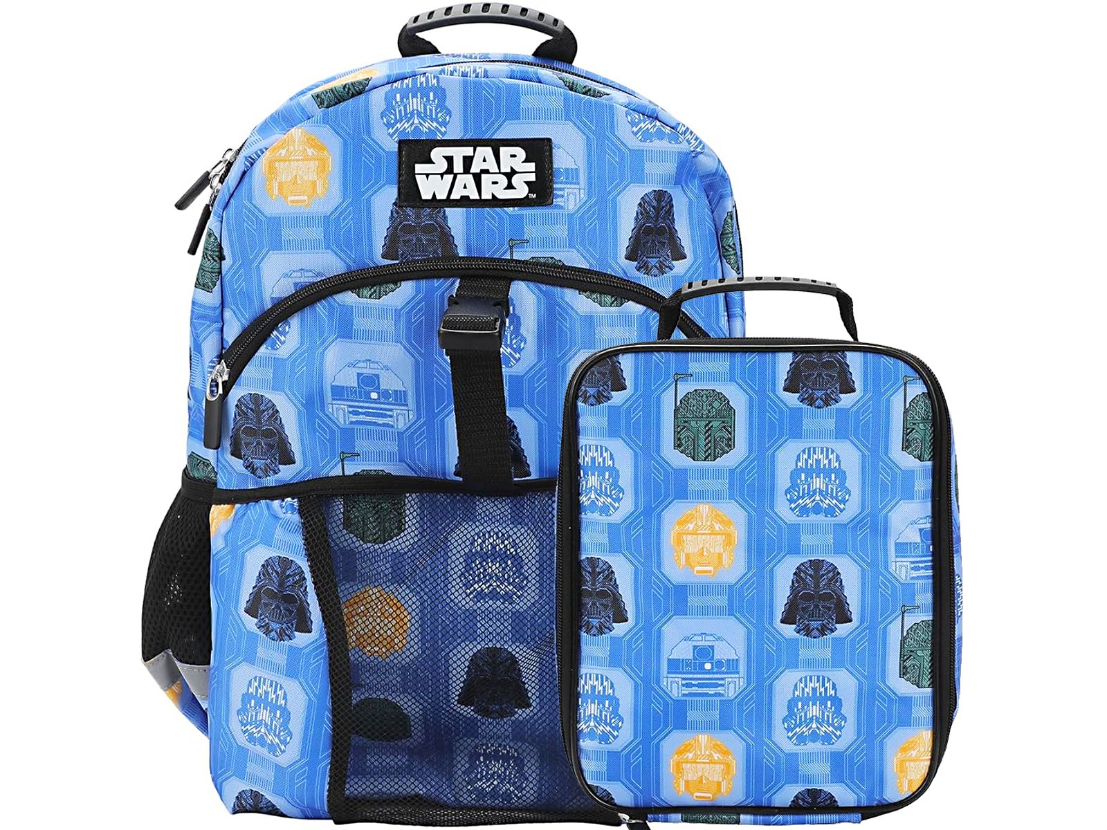 Star Wars The Dark Side 2-Piece 16" Premium Backpack and Lunch Kit Set For School And Travel