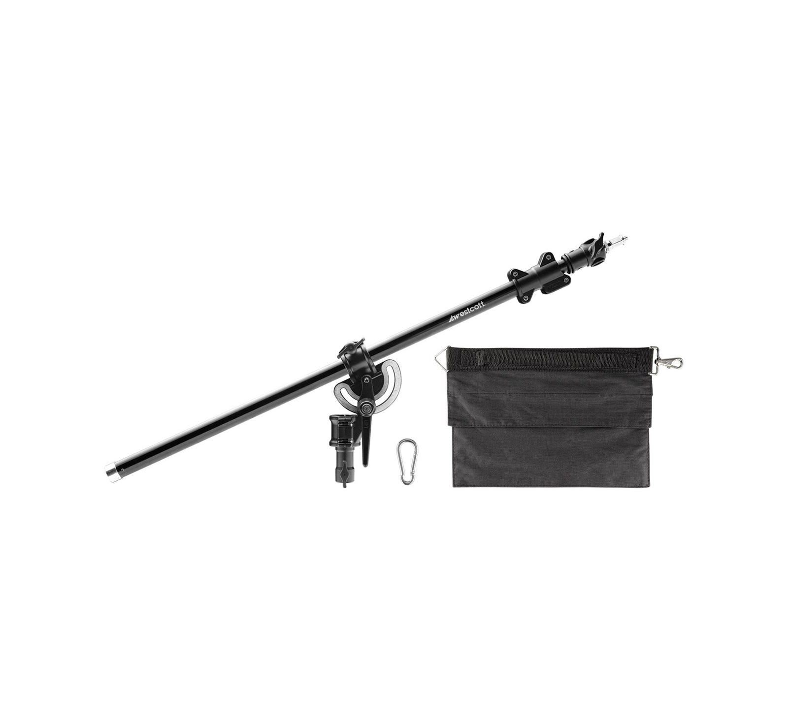 Westcott Mini-Boom Arm and Weight Bag Telescoping 31"-57" Boom Arm for 1/4"-20 and 3/8"-16 Adapters