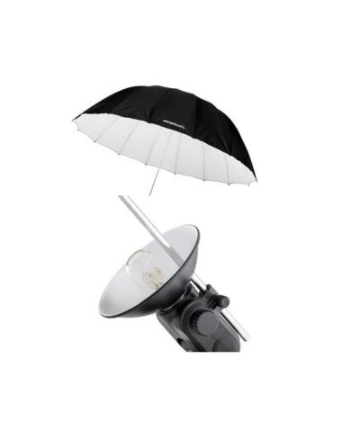 Westcott 7 Feet Parabolic Umbrella,Bundle With Flashpoint Streaklight Umbrella Reflector Kit