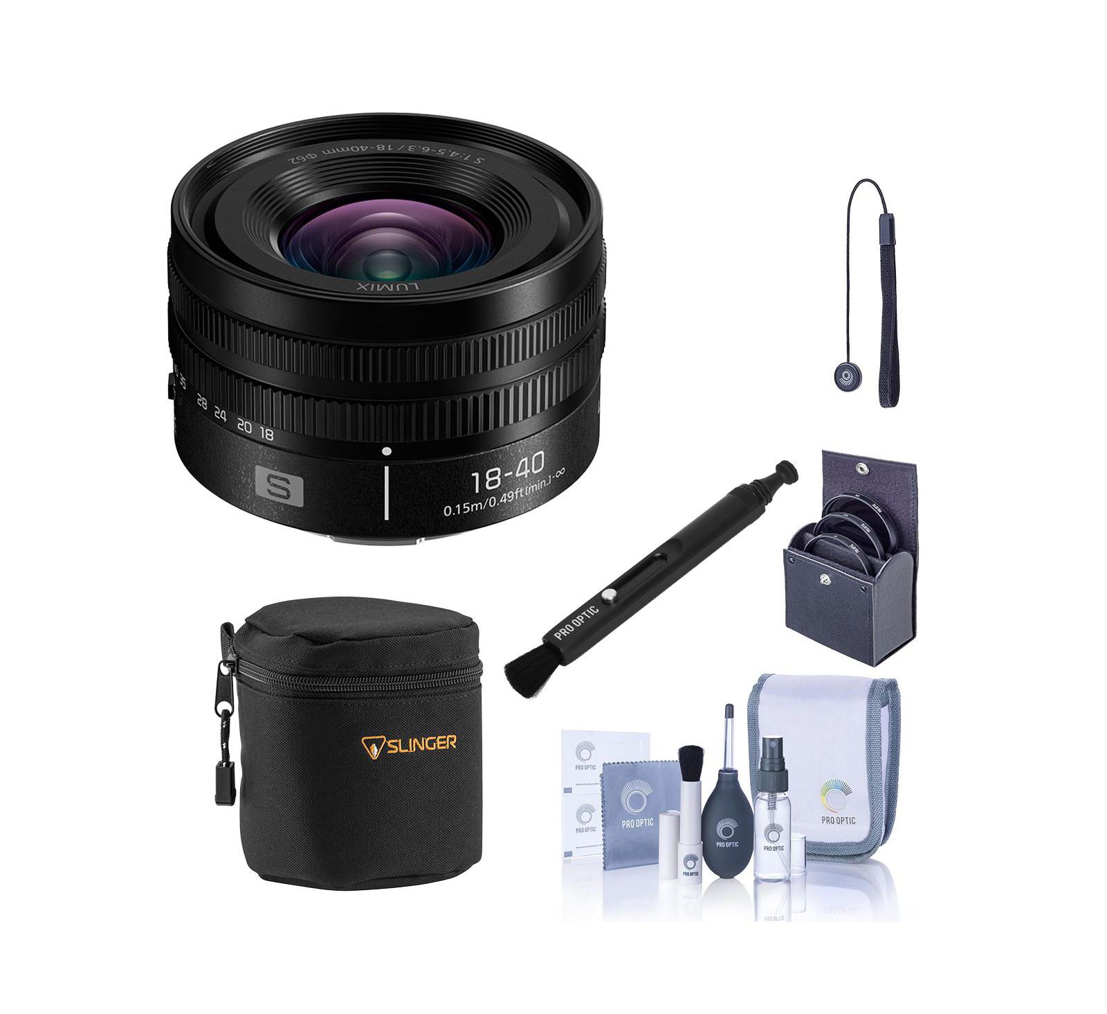 Объектив Panasonic Lumix S 18-40mm f/4.5-6.3 Ultra Wide Angle Zoom, устойчивый к пыли, брызгам и замерзанию, для камер Lumix S