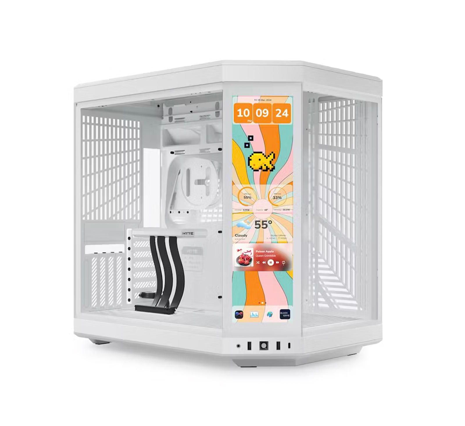 HYTE Y70 Touch Infinite корпус ATX Mid Tower с интегрированным 2.5K LCD Touchscreen