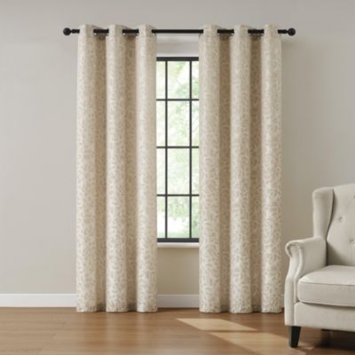 5th Avenue Lux Bythe Textured Grommet Window Curtain Panel Pair 2 Piece Window Curtain