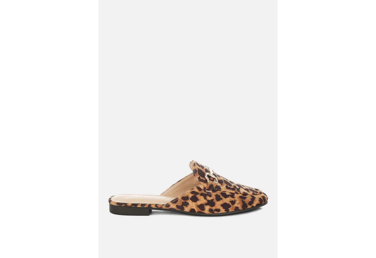London Rag Women's Alpine Horsebit Detail Mules