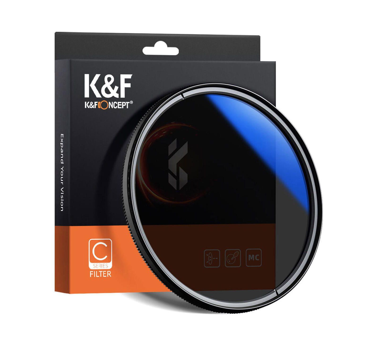 K&F Concept 40.5mm Classic Slim Multicoated Circular Polarizer Filter for 40.5mm Lenses