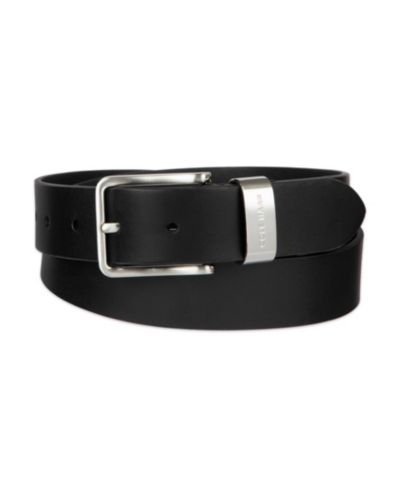 35MM Cole Haan Men's Metal Loop Silver-Tone Belt