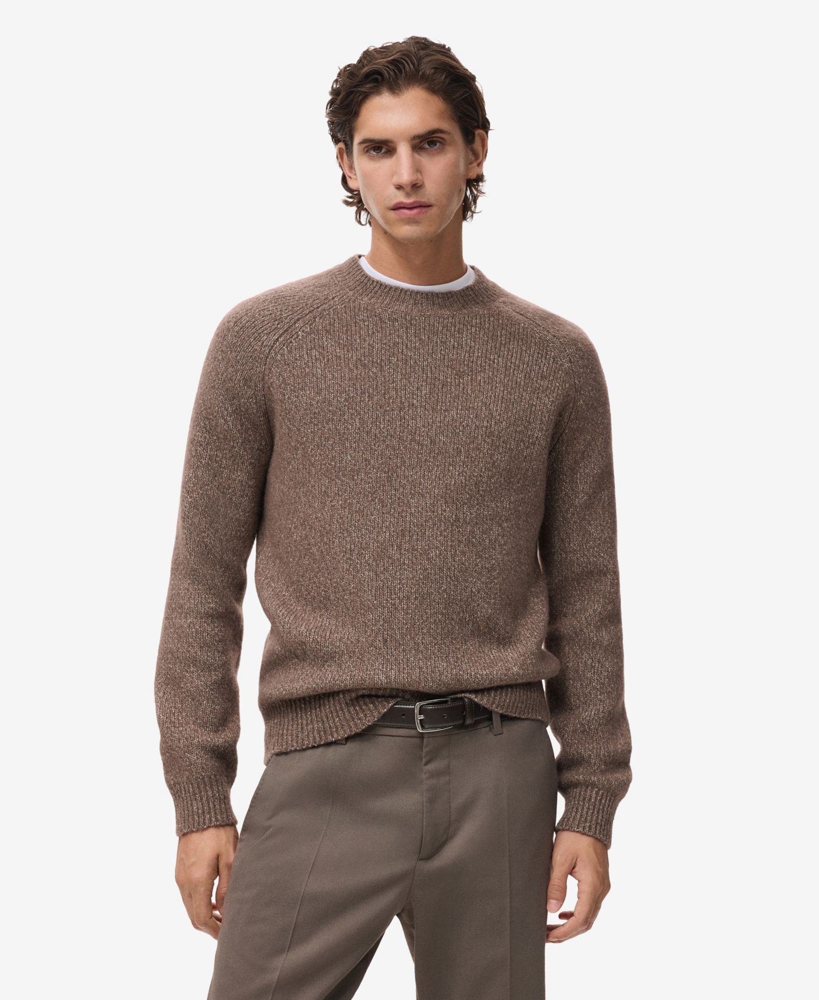 Mango Men's Fine-Knit Wool-Blend Sweater
