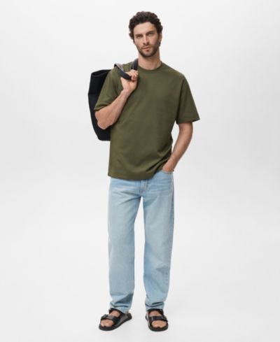 Мужская футболка Mango Relaxed-Fit Sweatshirt Fabric