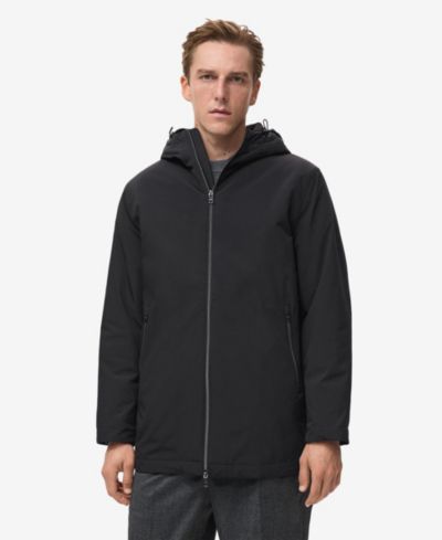 Mango Men's Water-Repellent Hooded Parka