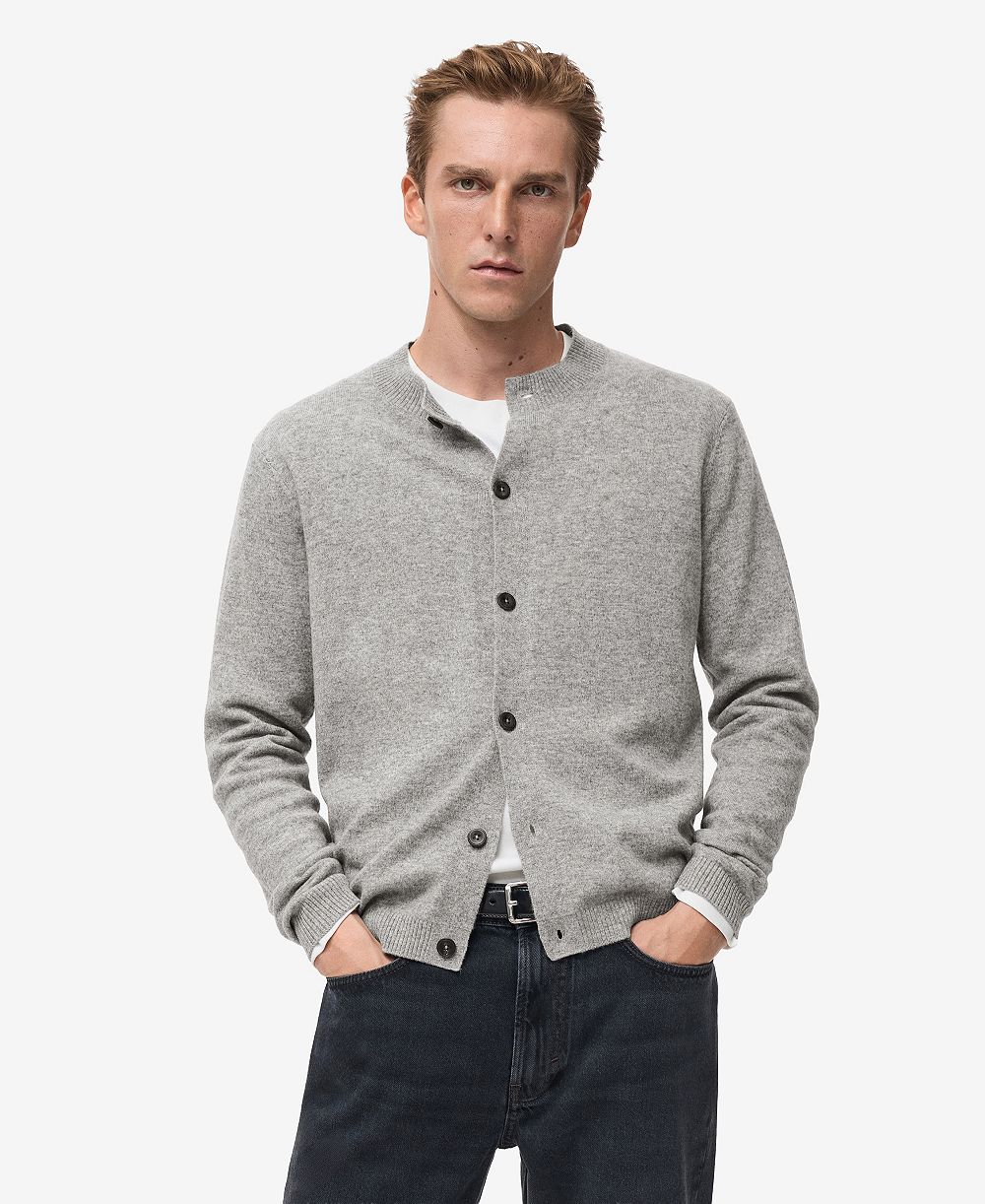 Мужской кардиган MANGO Extra-Fine Wool Buttons