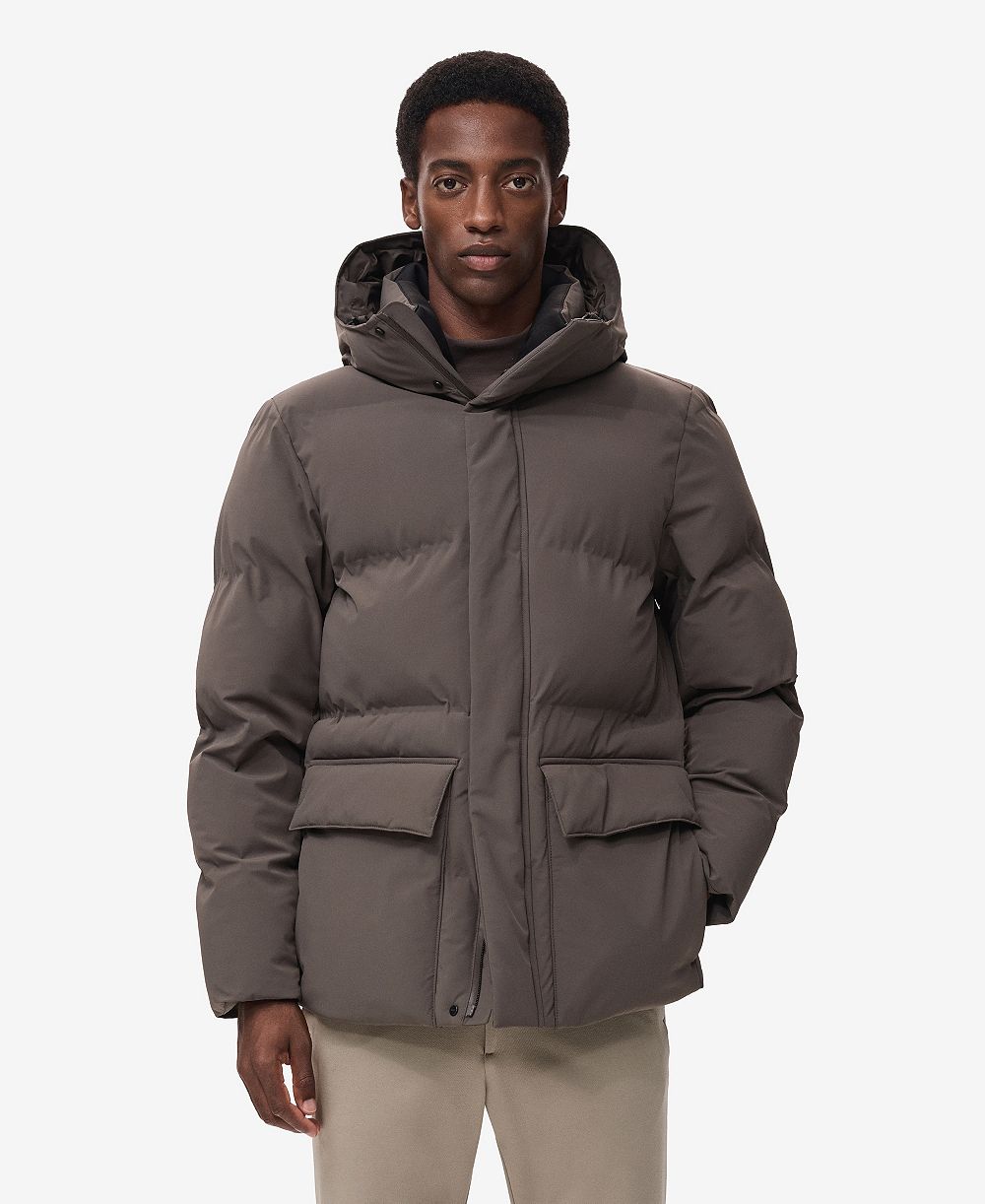 Mango Men's Thermoregulating Waterproof Padded Anorak