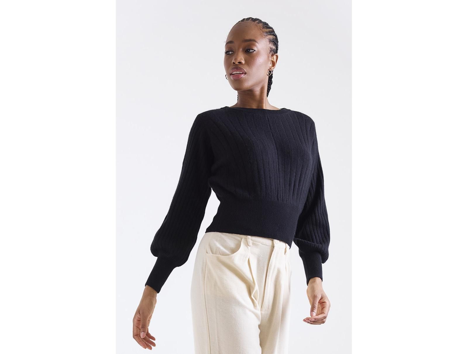 Женский кашемировый свитер 1982 Rosa Ribbed 100% Cashmere Sweater