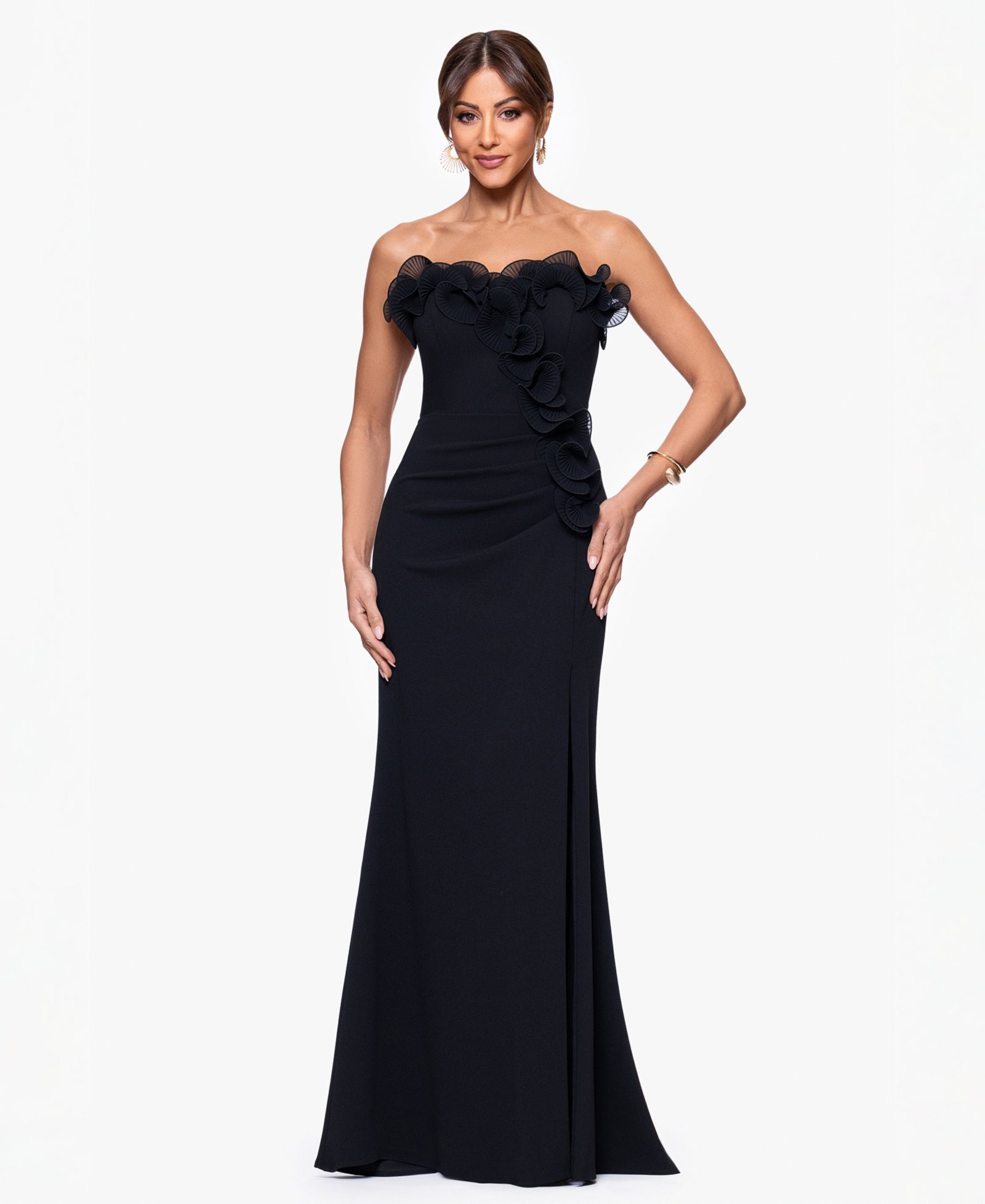 XSCAPE Women's Strapless Gown