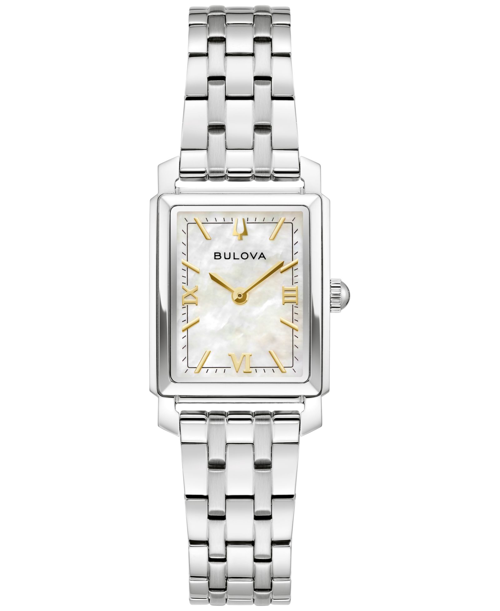 Bulova Women's Exclusive Classic Sutton Silver-Tone Stainless Steel Bracelet Watch, 21mm