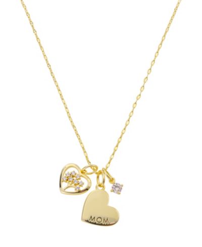 Подвеска Unwritten Cubic Zirconia Tree Open Heart "MOM"