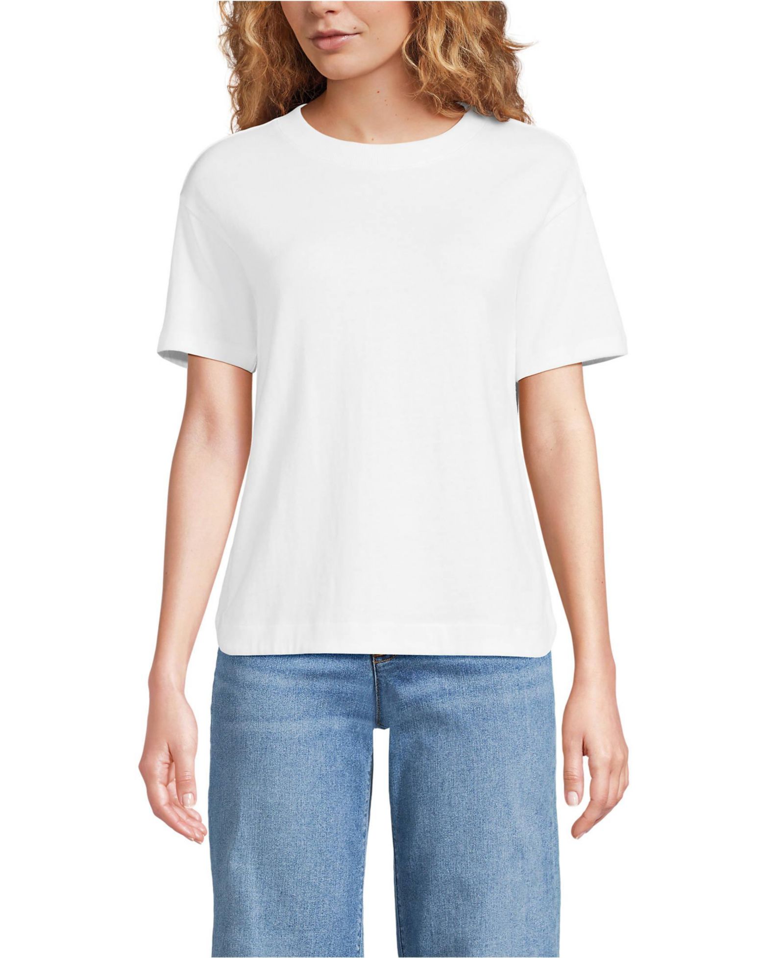 Футболка Lands' End Women's Petite Short Sleeve Mariner