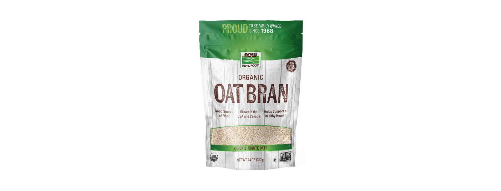 Овсяные отруби NOW Foods Oat Bran, 14 oz