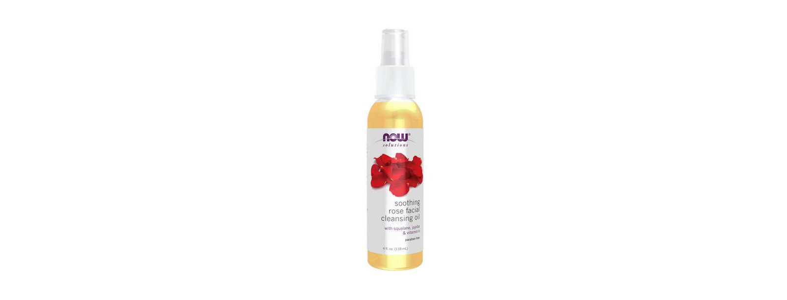 NOW Foods успокаивающее очищающее масло для лица с розой, 4 Oz