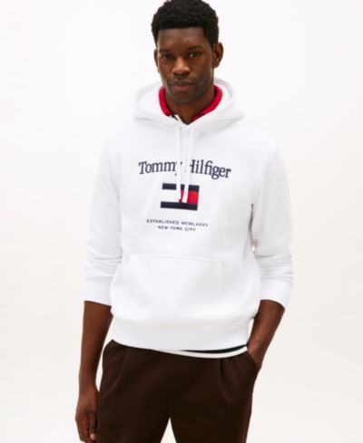 Мужское худи Tommy Hilfiger с вышитым логотипом Flag
