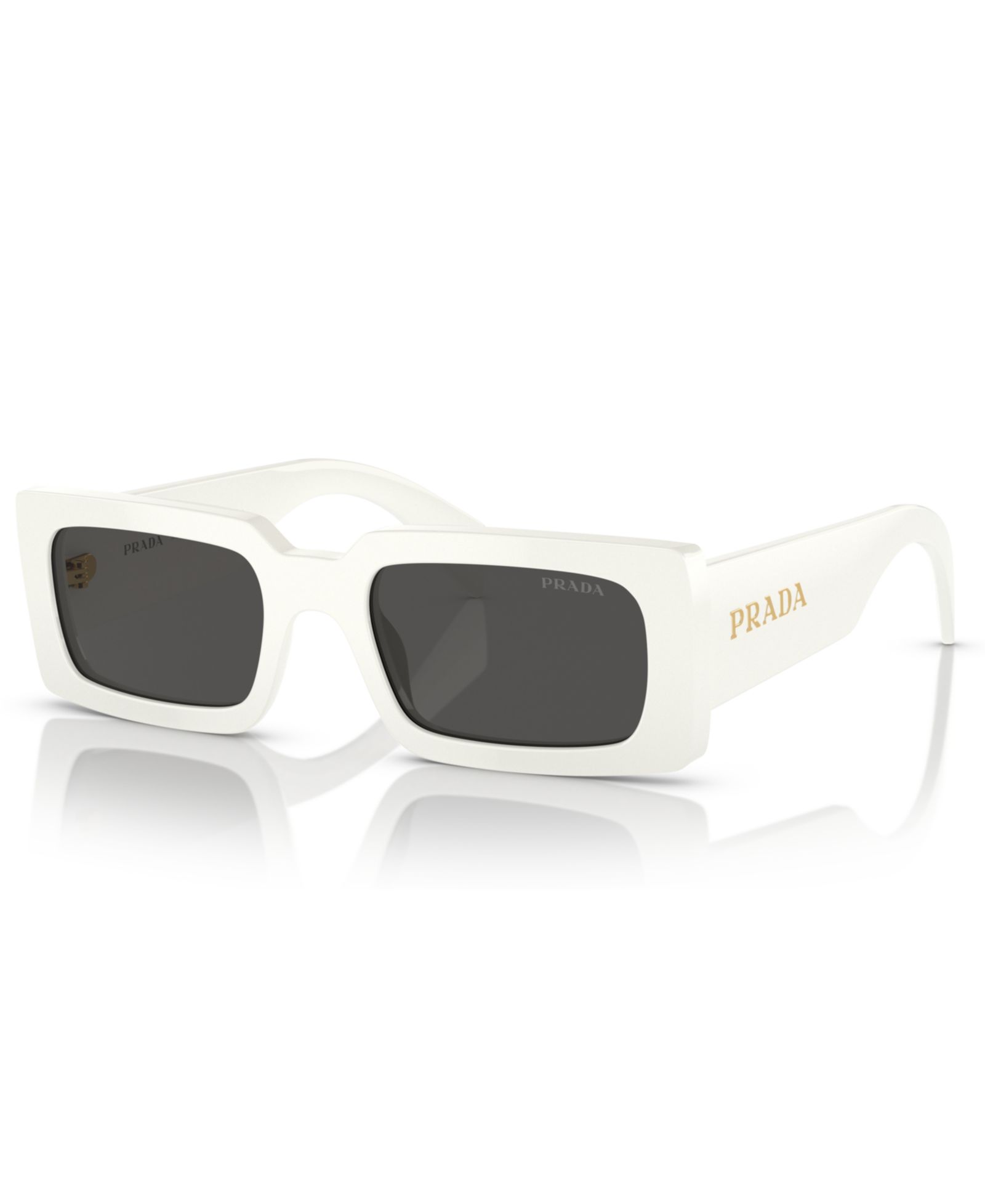 Prada Lettering Rectangular Women's Sunglasses, PR A07S