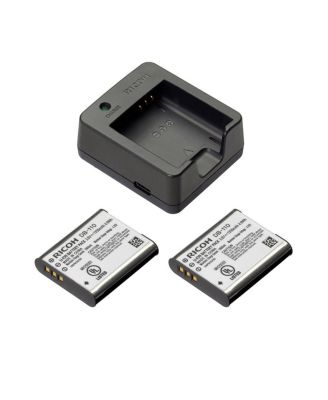 Ricoh BJ-11 Battery Charger for DB-110 Battery with 2x DB110 Li-ion Battery