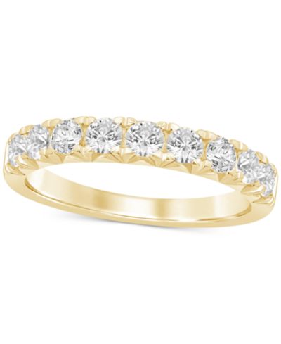 Кольцо с выращенным бриллиантом Macy's (1 ct. t.w.) в 14K White Gold