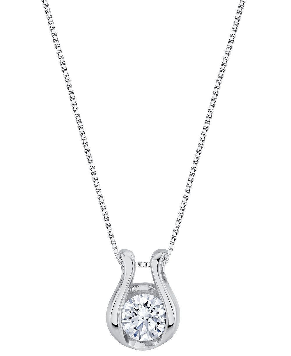 Подвеска Sirena Lab Grown Diamond Horseshoe в 14k White or Yellow Gold