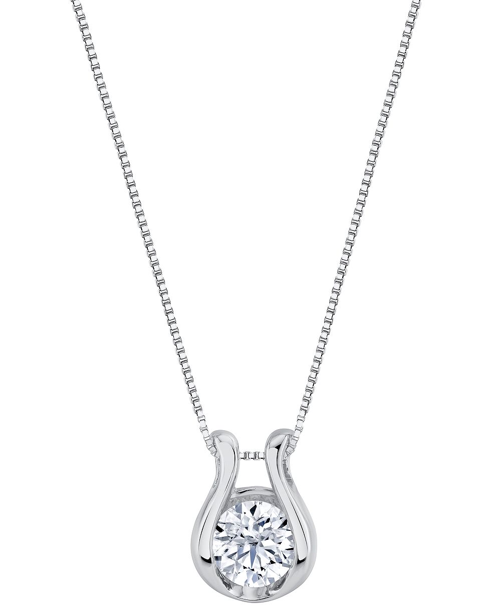 Подвеска-ожерелье Sirena Lab Grown Diamond Horseshoe в 14k White or Yellow Gold