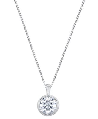 Sirena Lab Grown Diamond Energy Pendant Necklace (1-1/2 ct. t.w.) in 14k White or Yellow Gold