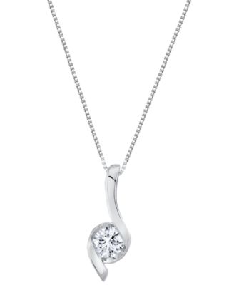 Подвеска Sirena Lab Grown Diamond Signature в 14k белом или желтом золоте (1 ct. t.w.)