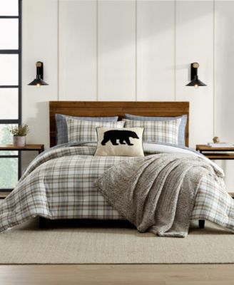 Eddie Bauer Ashland Plaid Cotton Reversible 2-Pc. Comforter Set, Twin