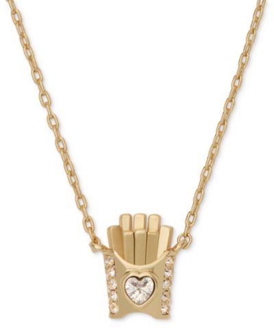 Подвеска-ожерелье kate spade new york Cubic Zirconia Happy Fry-Day