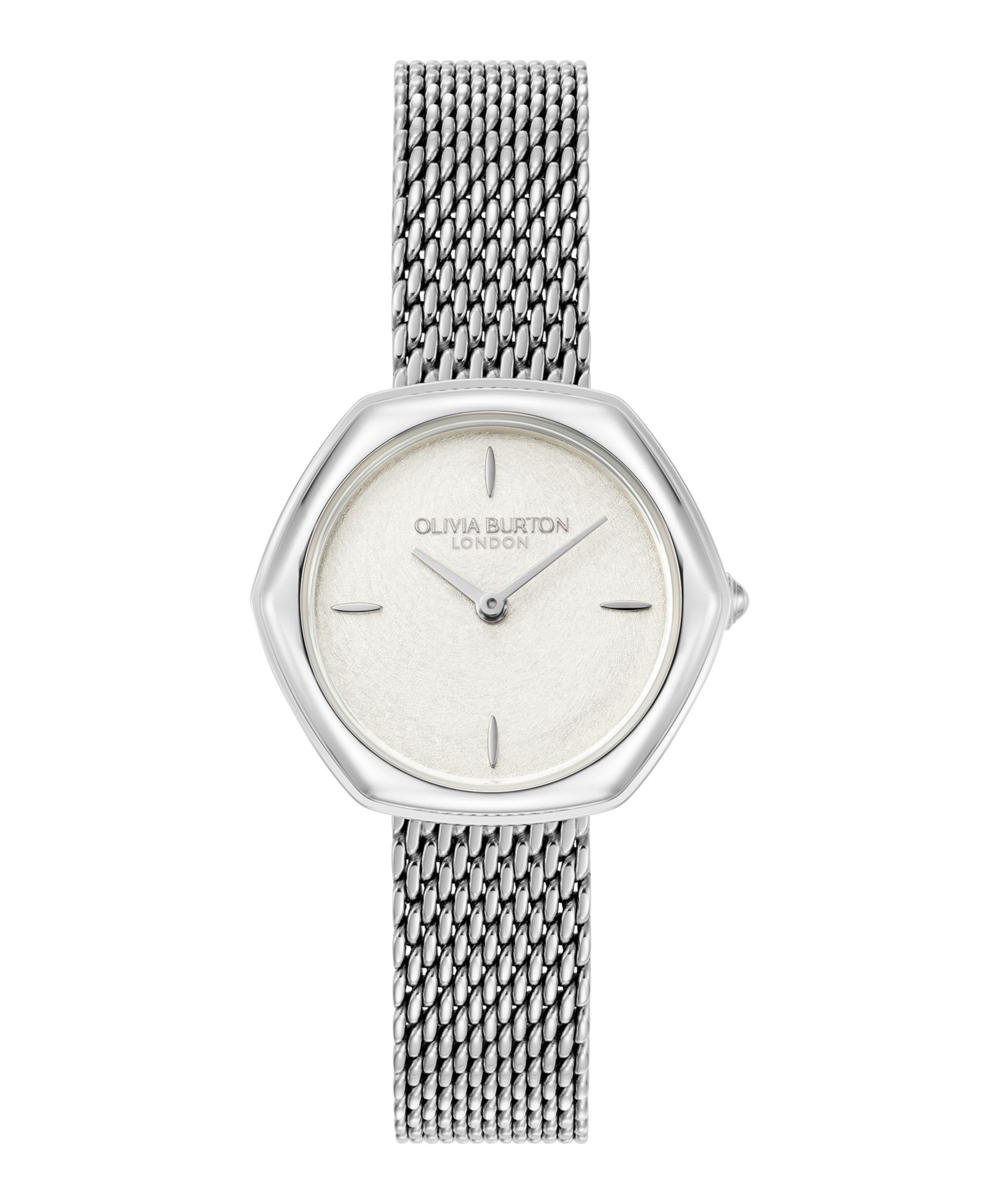 Olivia Burton Женский Charing Silver Tone Stainless Steel Bracelet Watch, 28.5mm