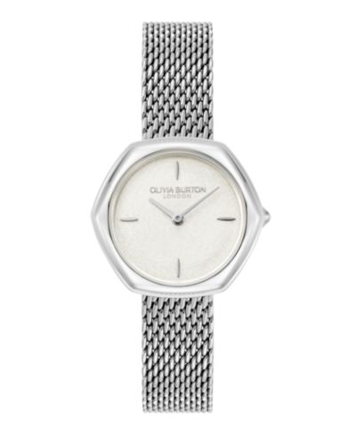 Olivia Burton Женский Charing Silver Tone Stainless Steel Bracelet Watch, 28.5mm