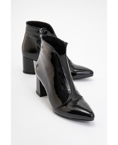 Forever & Always Shoes Women's Finda Leather Block Heel Boot