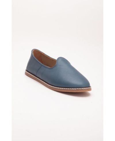 Blue leather