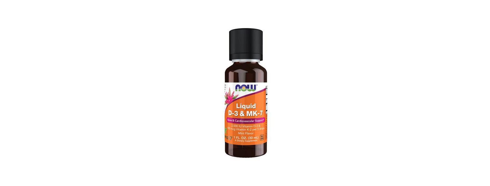 NOW Foods жидкий витамин D-3 & MK-7, 1 Oz