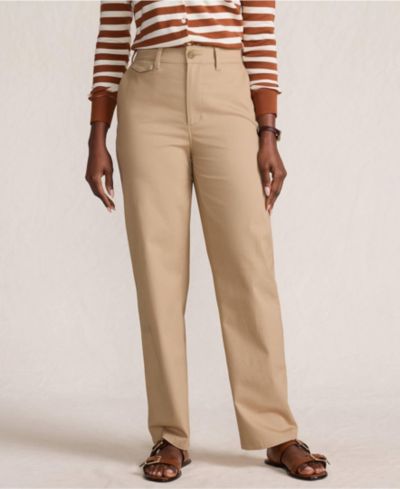 Lands' End Petite Брюки чинос с высокой посадкой