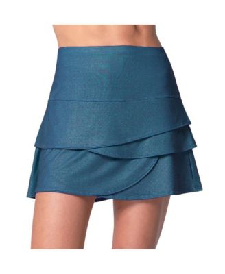 Lucky In Love Women's All That Shimmers Scallop Heather Tennis Skirt