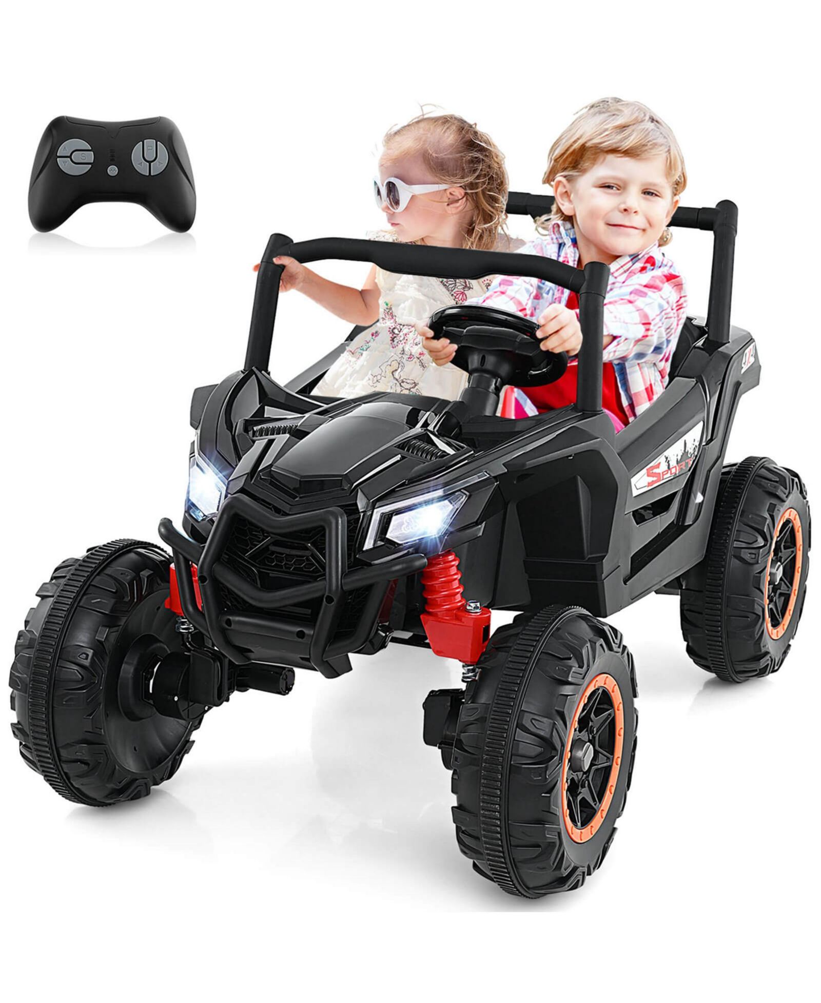 Costway 24V Kids Ride-On UTV with Remote Control, Ages 3+