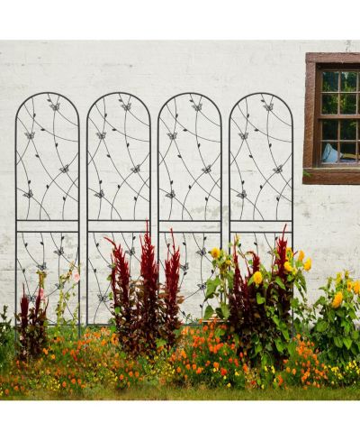 Streamdale Furniture Металлическая садовая решетка 86.7" 4 Pack