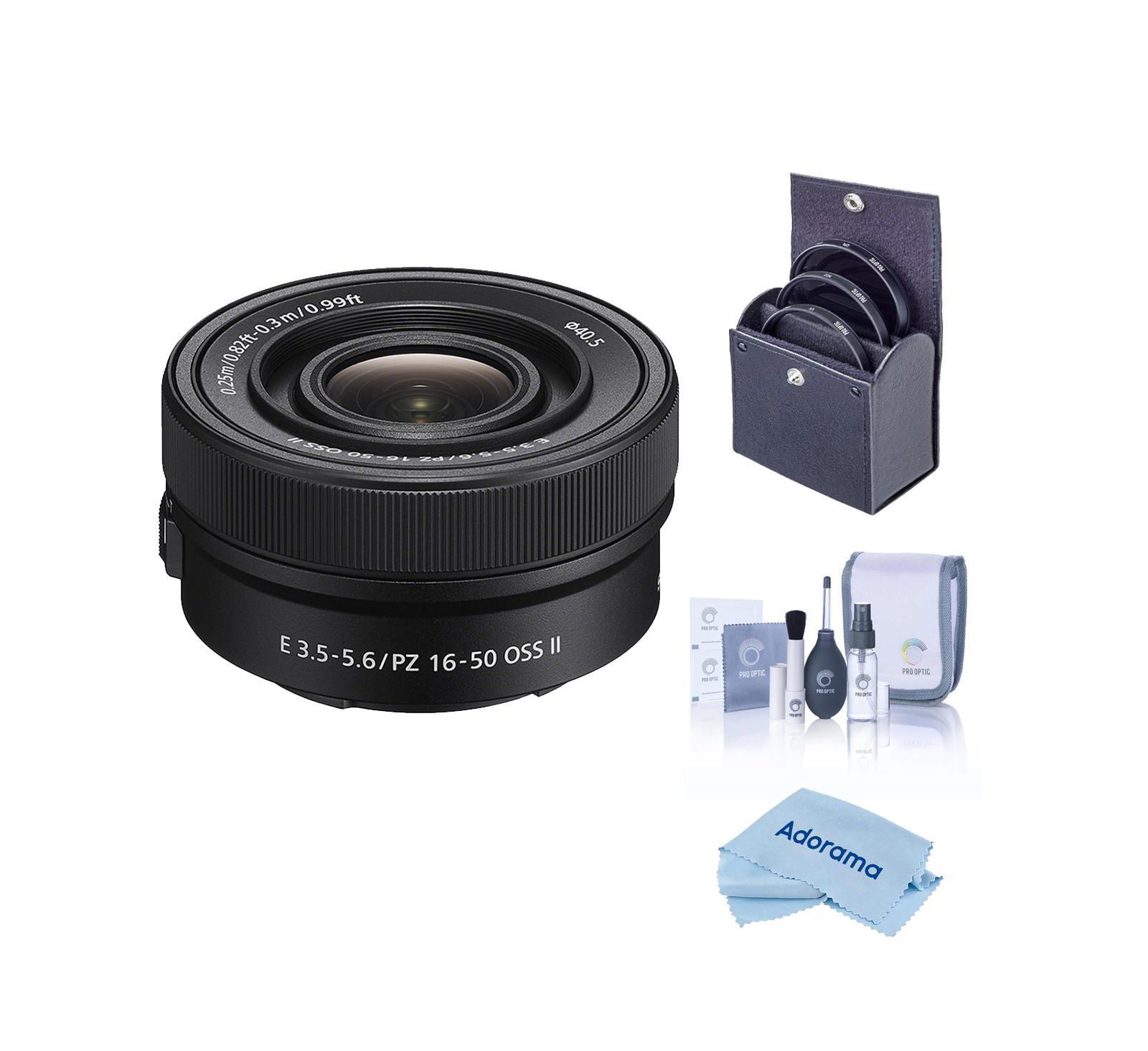Sony E PZ 16-50mm f/3.5-5.6 OSS II Lens, Bundle with Included Value