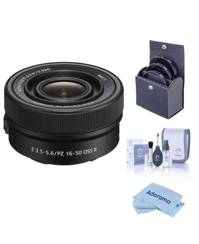 Sony E PZ 16-50mm f/3.5-5.6 OSS II Lens, Bundle with Included Value